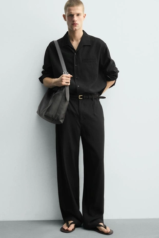 Рубашка  из струящейся ткани- Заказать в России