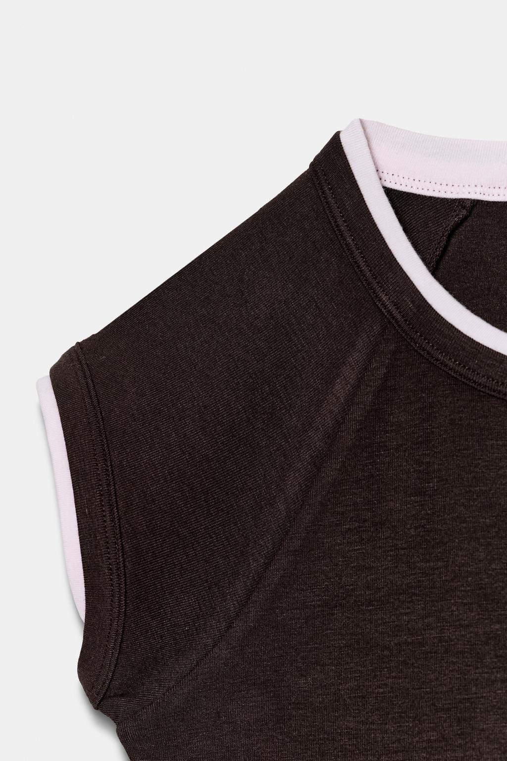 Футболка с двойным эффектом коротких рукавов