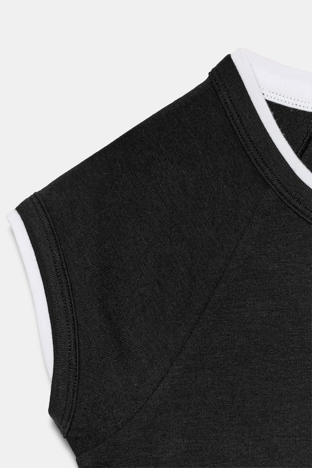 ФУТБОЛКА С ЭФФЕКТОМ ДВОЙНОГО РУКАВА