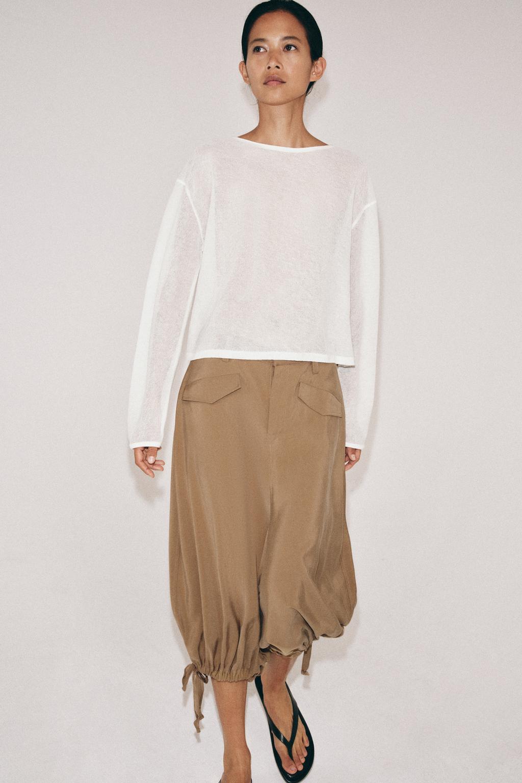 СВИТЕР В СЕЛЬСКОМ СТИЛЕ АЖУРНОЙ ВЯЗКИ