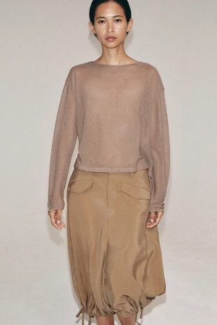 Деревенский ажурный свитер- Заказать в России