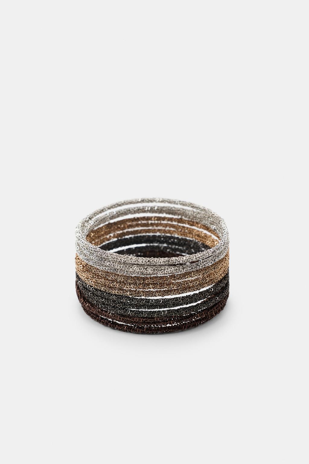 НАБОР КОМБИНИРОВАННЫХ МЕТАЛЛИЧЕСКИХ БРАСЛЕТОВ