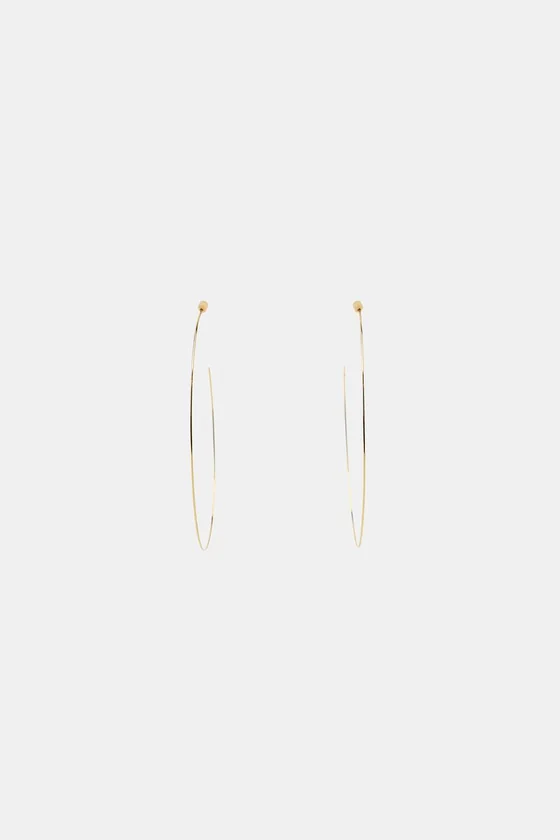 ТОНКИЕ СЕРЬГИ-КОЛЬЦА МАКСИ