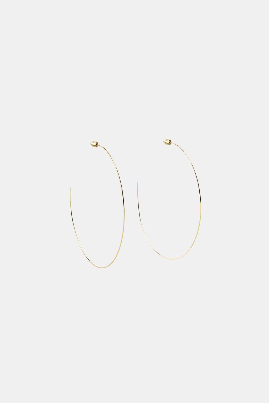 ТОНКИЕ СЕРЬГИ-КОЛЬЦА МАКСИ