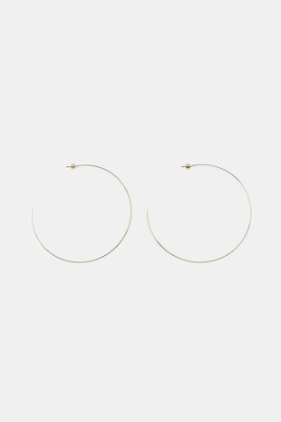 Тонкие серьги-кольца макси- Заказать в России