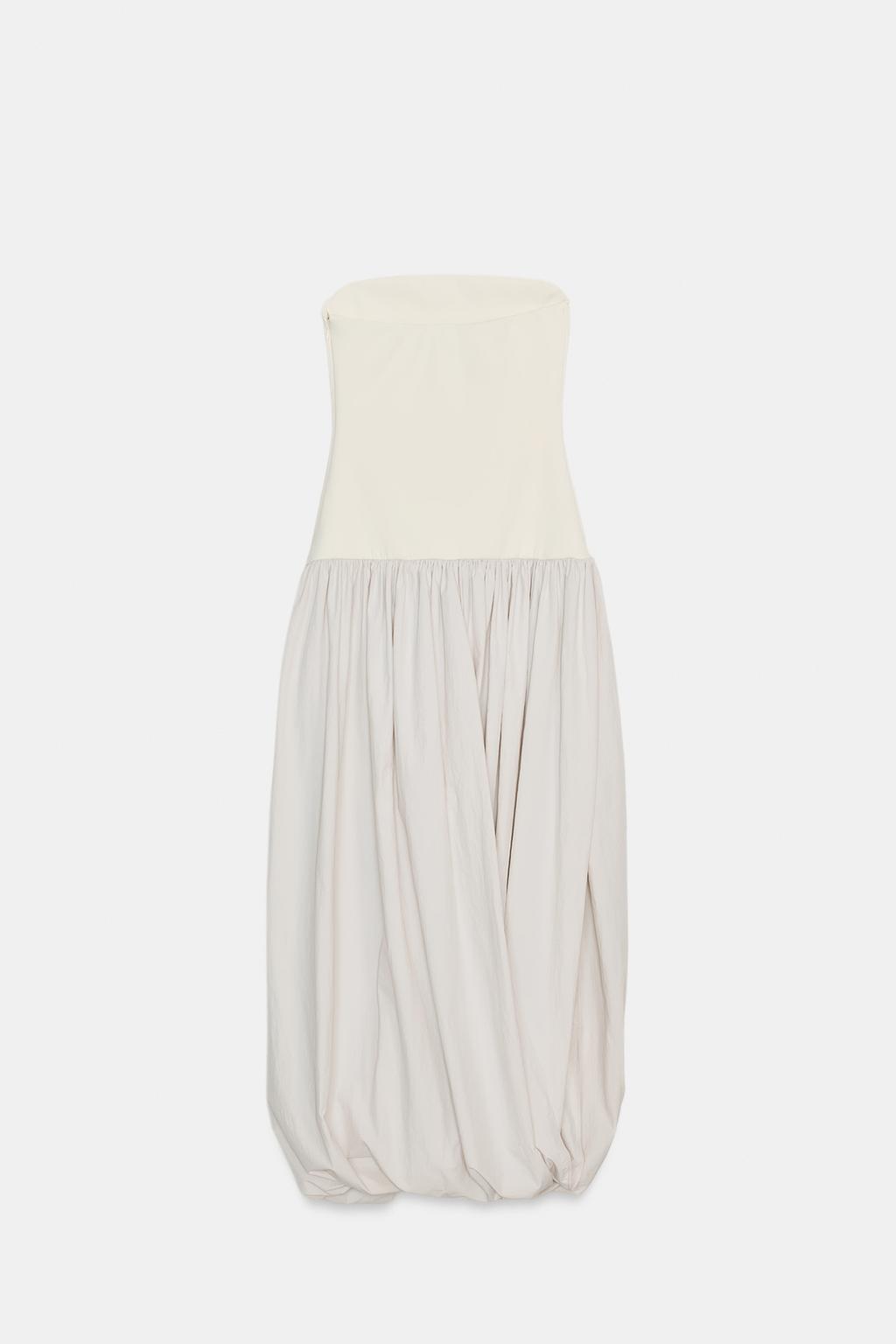 КОМБИНИРОВАННОЕ ПЛАТЬЕ МИДИ