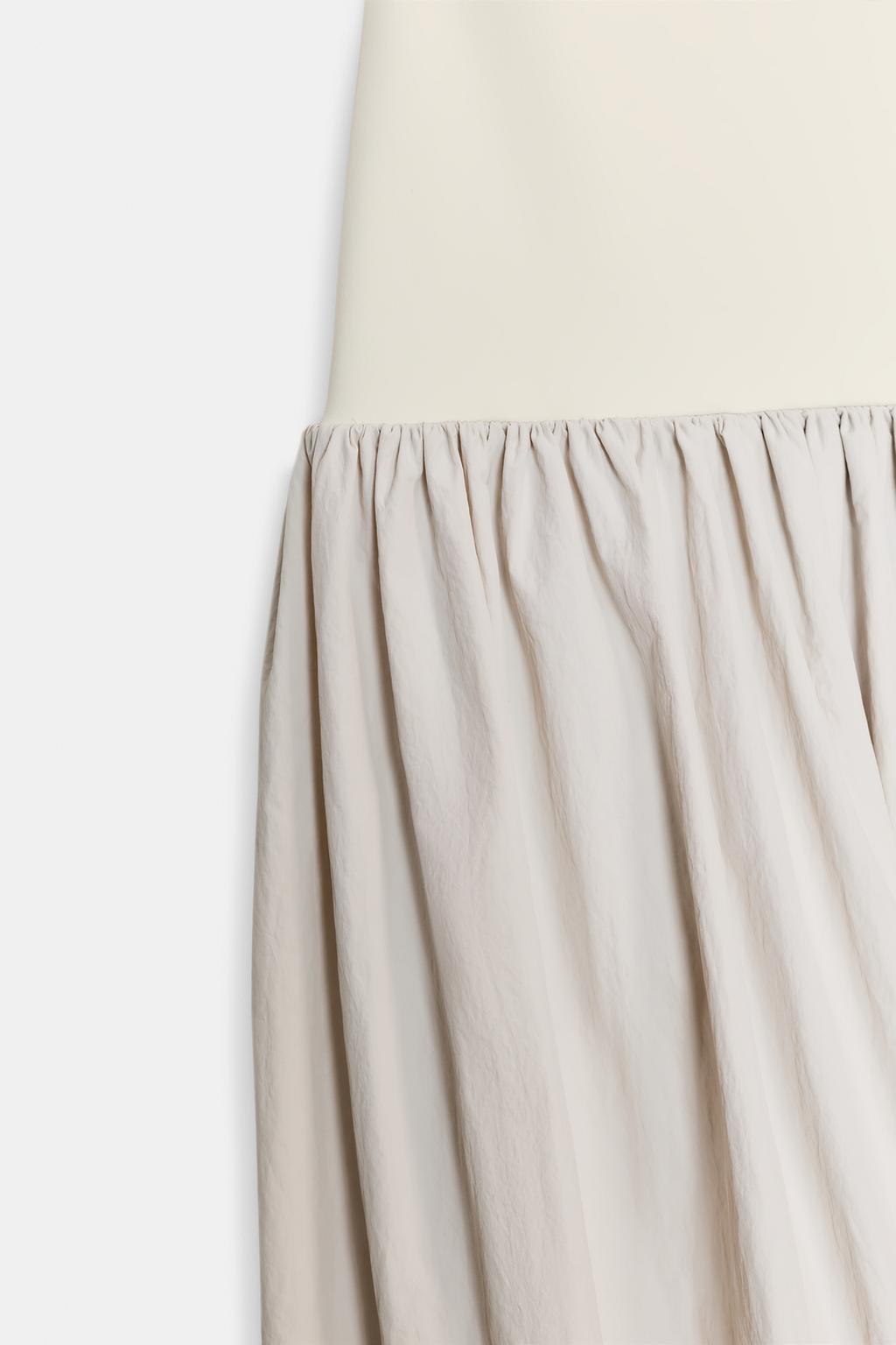 КОМБИНИРОВАННОЕ ПЛАТЬЕ МИДИ