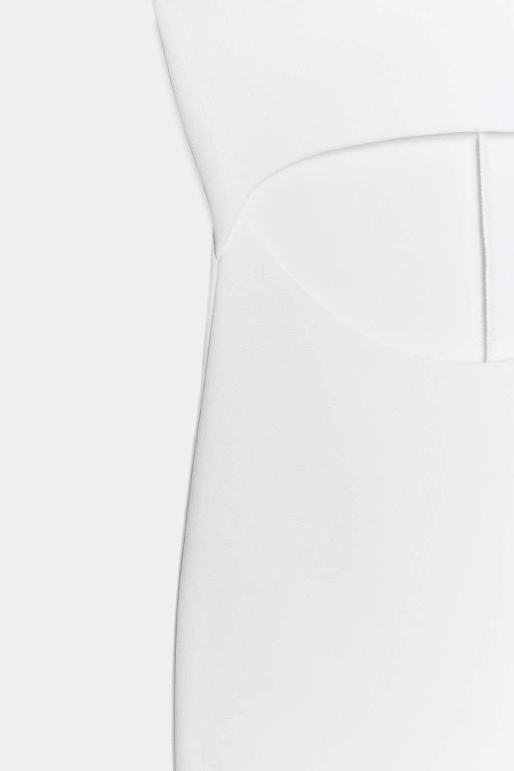 ПЛАТЬЕ МИДИ ИЗ ЭЛАСТИЧНОГО ТРИКОТАЖА С ВЫРЕЗАМИ