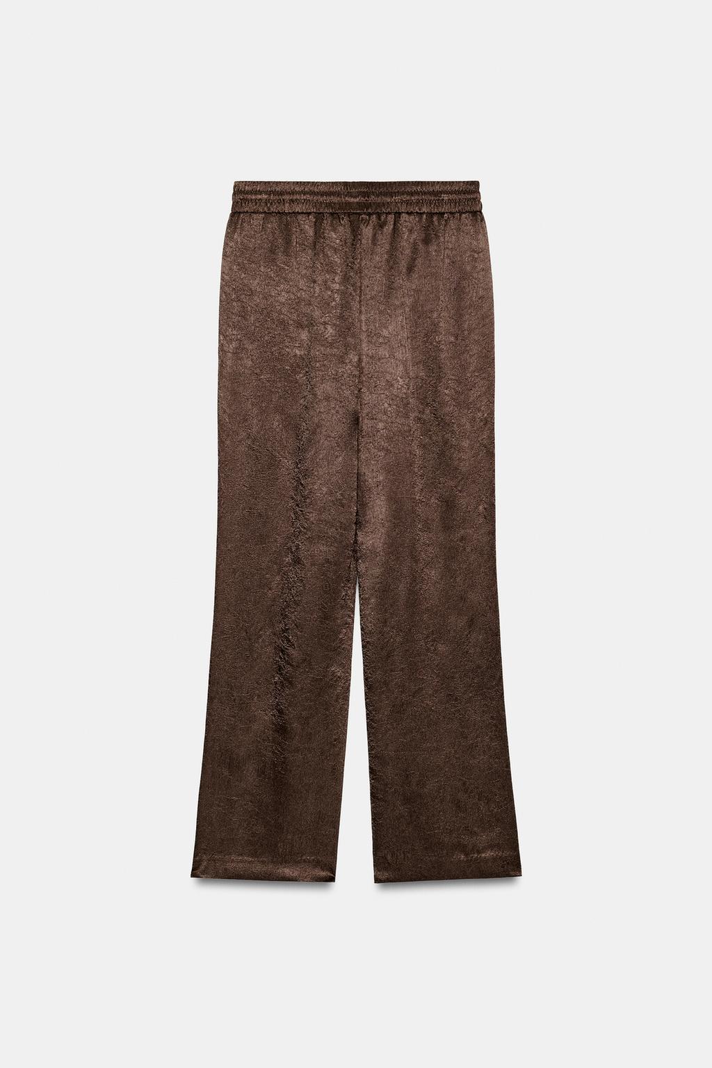 БРЮКИ ИЗ ЖАТОЙ ТКАНИ