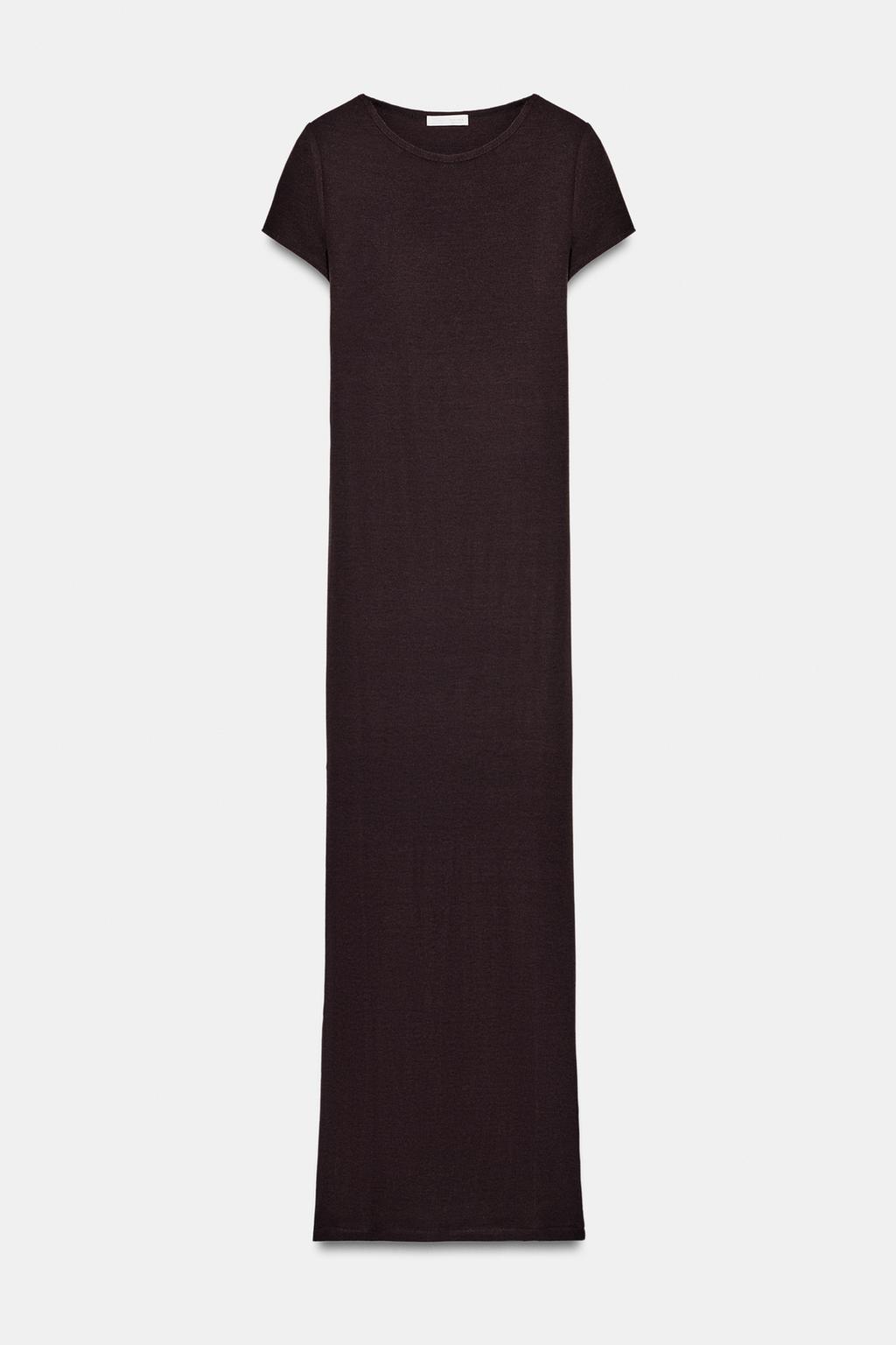 ДЛИННОЕ ПЛАТЬЕ С КОРОТКИМИ РУКАВАМИ