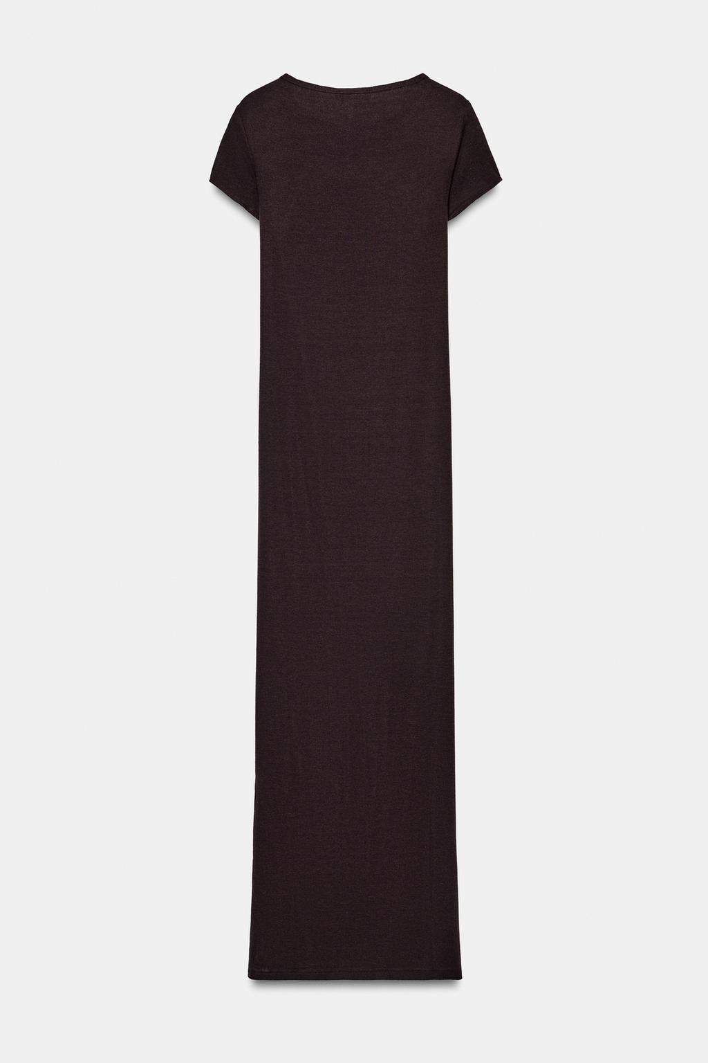 ДЛИННОЕ ПЛАТЬЕ С КОРОТКИМИ РУКАВАМИ