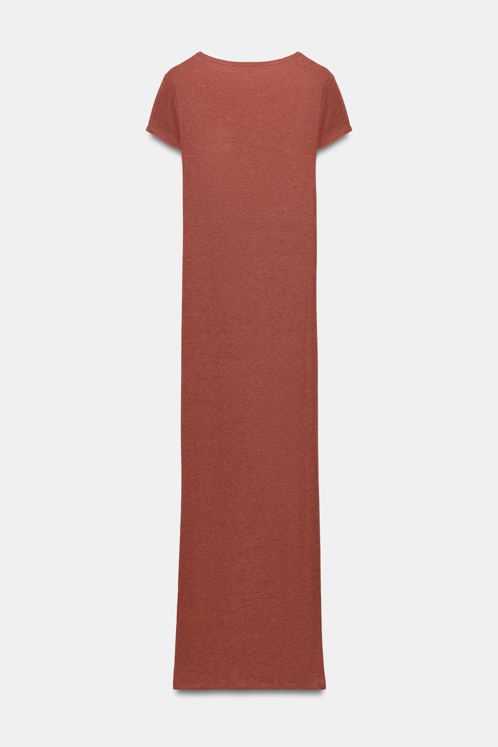 ДЛИННОЕ ПЛАТЬЕ С КОРОТКИМИ РУКАВАМИ