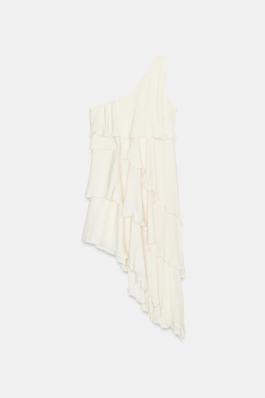 ПЛАТЬЕ МИДИ С ВОЛАНАМИ И УЗЛОМ