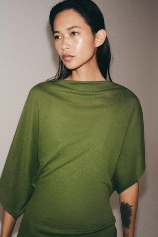 Купить Zara Длинное платье со сборками