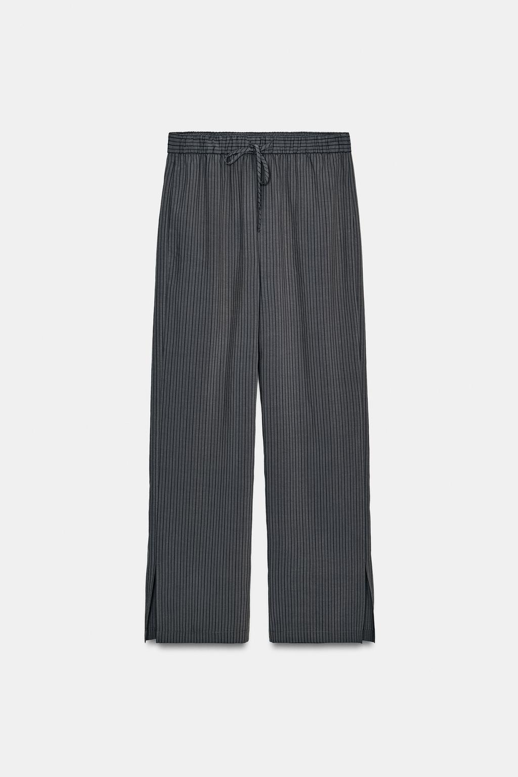 БРЮКИ В ПОЛОСКУ В ПИЖАМНОМ СТИЛЕ — коллекция Zara «ZW»