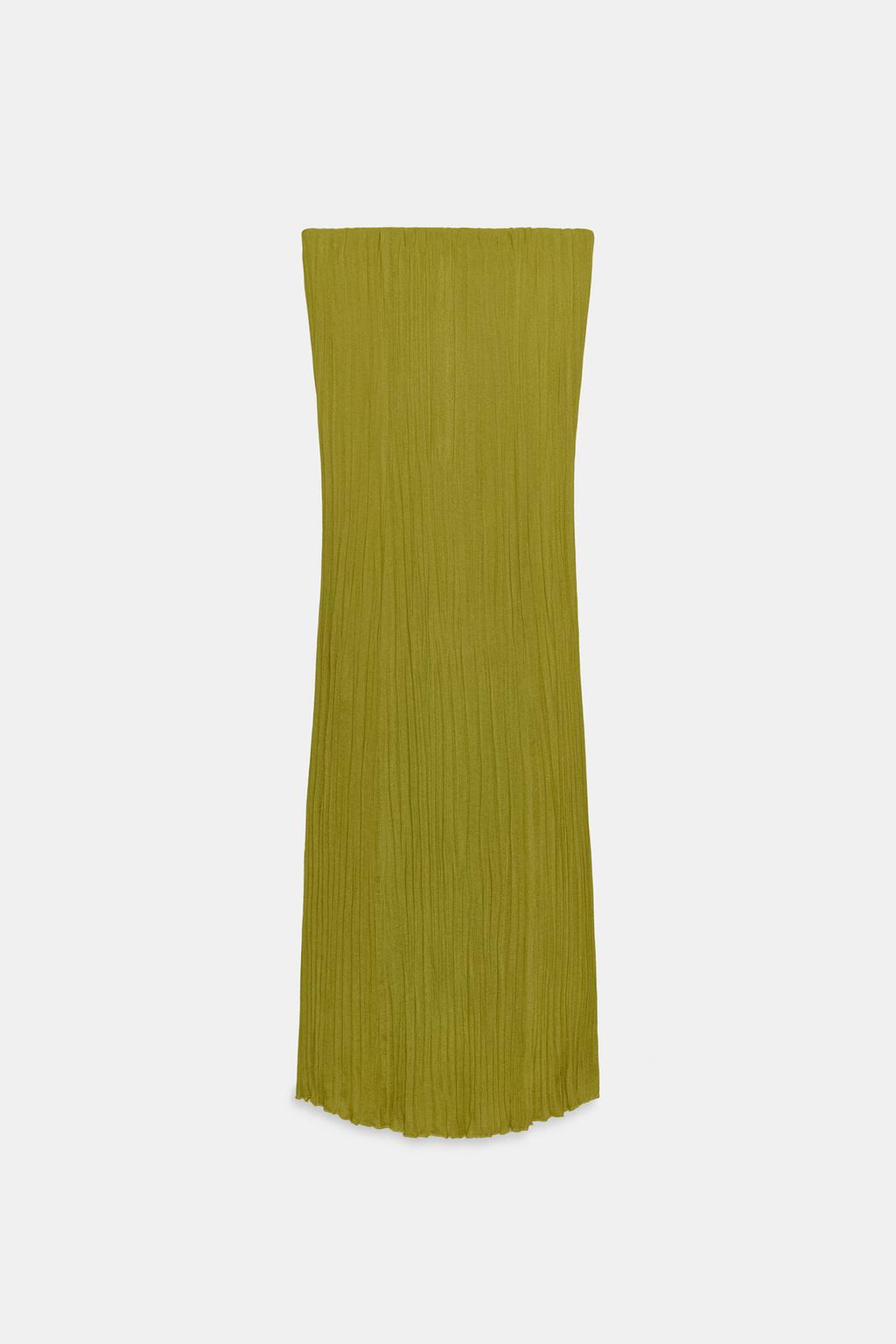 ПЛАТЬЕ БЕЗ БРЕТЕЛЕК, ТЕКСТУРИРОВАННОЕ