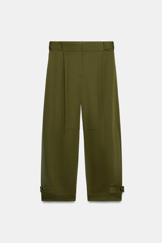 БРЮКИ ЧИНОС С ХЛЯСТИКАМИ — коллекция Zara «ZW»
