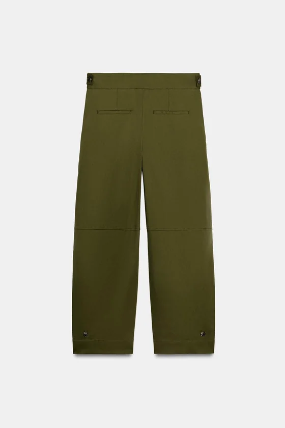 БРЮКИ ЧИНОС С ХЛЯСТИКАМИ — коллекция Zara «ZW»