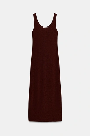 Платье миди в стиле рустик- Заказать в России