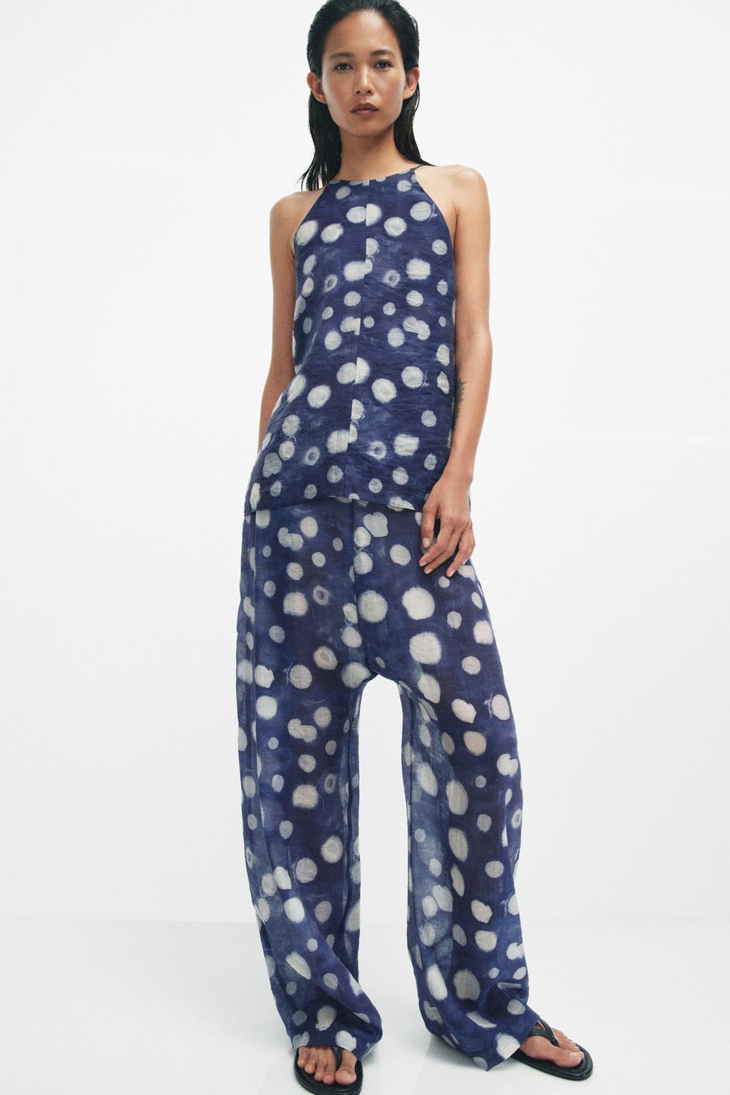 БРЮКИ В ГОРОШЕК — коллекция Zara «ZW»