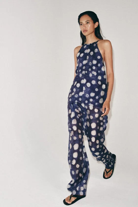 БРЮКИ В ГОРОШЕК — коллекция Zara «ZW»