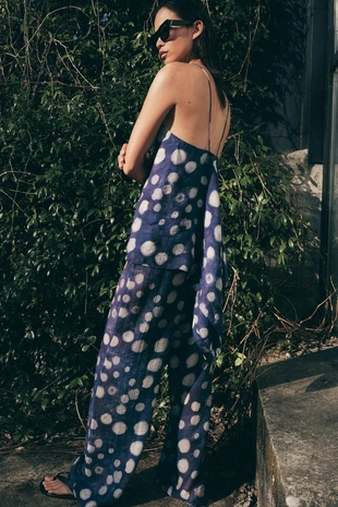 Брюки в горошек — коллекция Zara «Zw»- Заказать в России