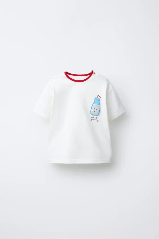 ФУТБОЛКА С АППЛИКАЦИЕЙ MILK