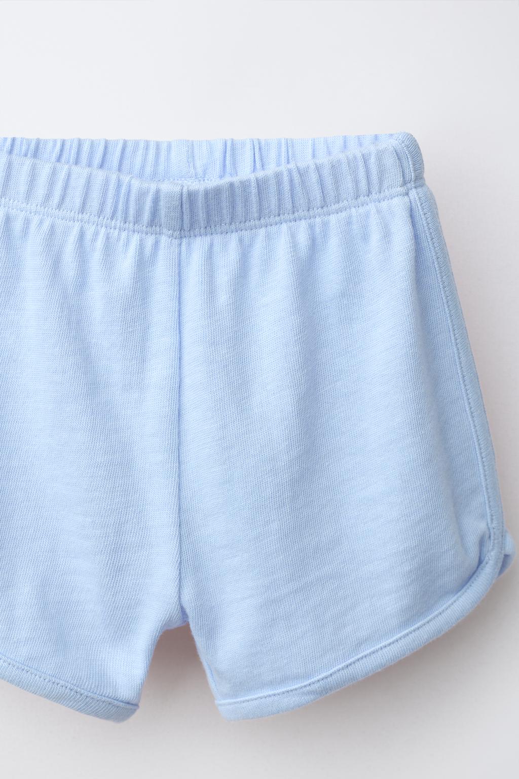 КОМПЛЕКТ ИЗ ФУТБОЛКИ И ШОРТОВ-БЕРМУДОВ ИЗ ПРЯЖИ ФЛАМЕ