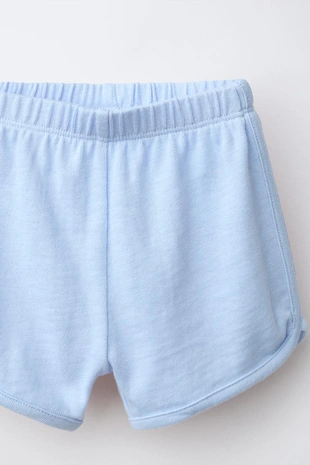 Комплект из футболки и шортов-бермудов из пряжи фламе- Заказать в России