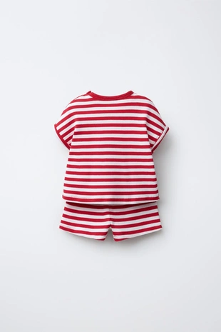 Комплект из футболки и шортов Wayas вафельный- Заказать в России