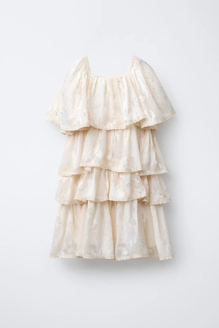 Платье с воланами- Заказать в России