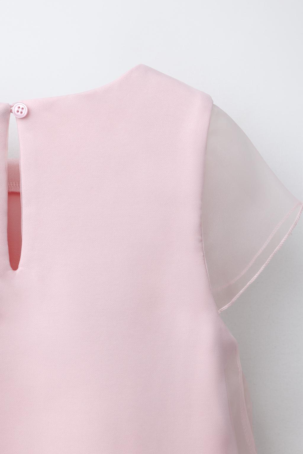 ПЛАТЬЕ ИЗ ОРГАНЗЫ С 3D ЦВЕТАМИ