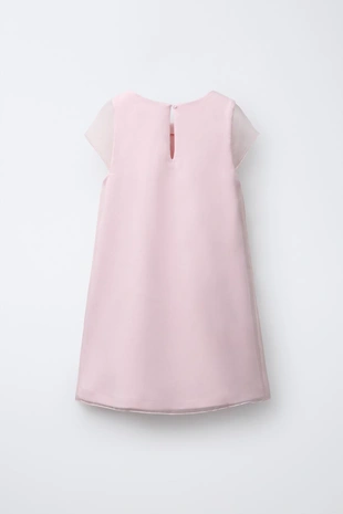 Платье из органзы с 3D цветами- Заказать в России