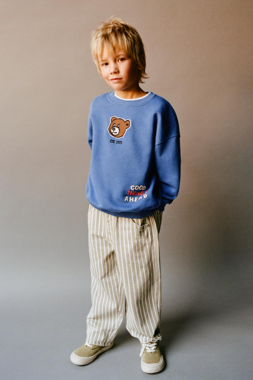 Свитшот с нашивкой медведя