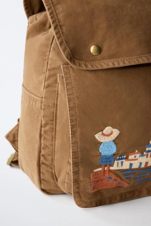 Рюкзак с вышивкой- Заказать в России