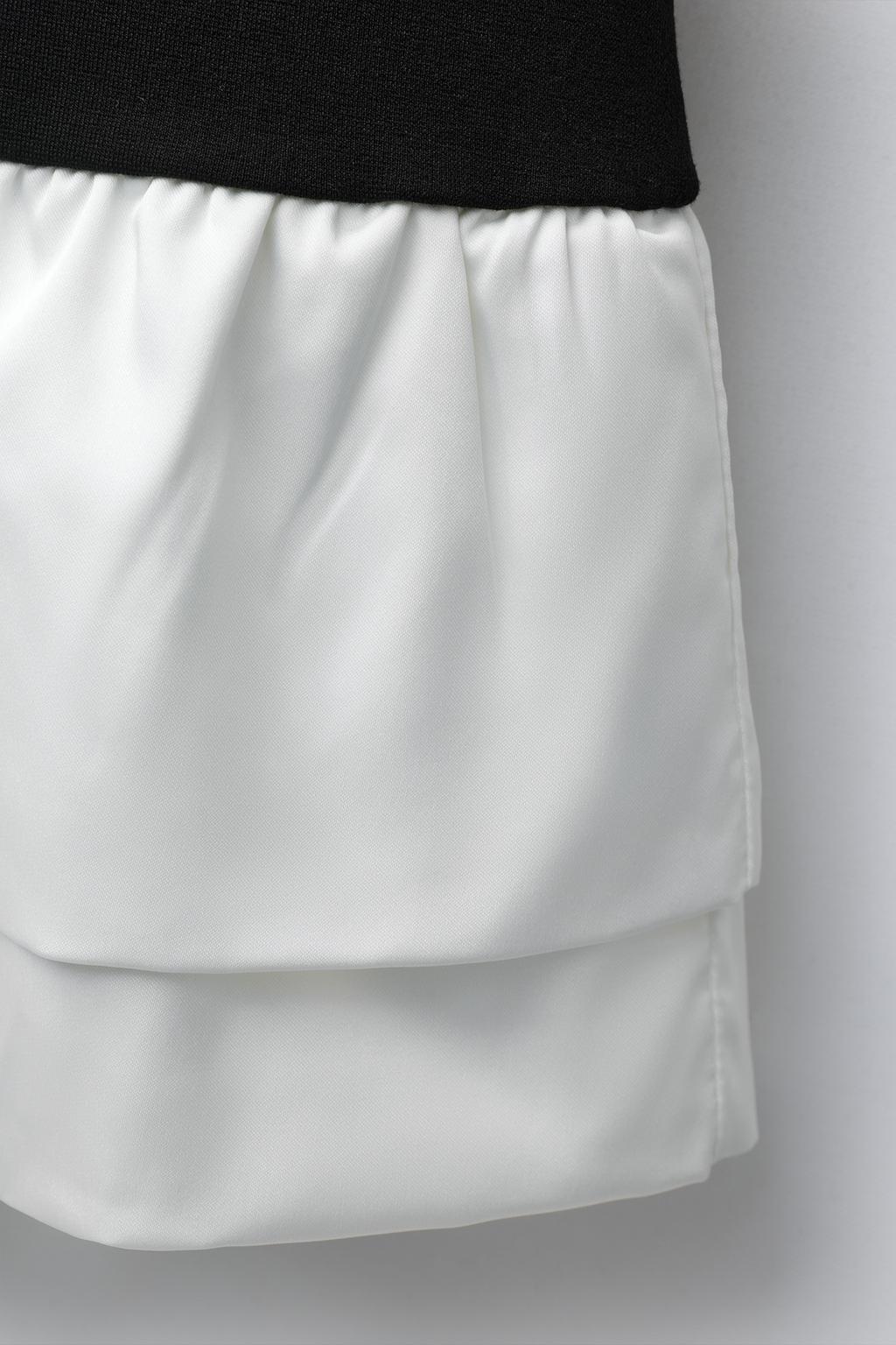 КОМБИНИРОВАННОЕ ПЛАТЬЕ С ВОЛАНАМИ