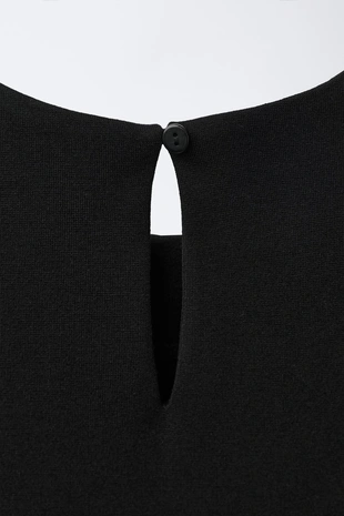 Комбинированное платье с воланами- Заказать в России