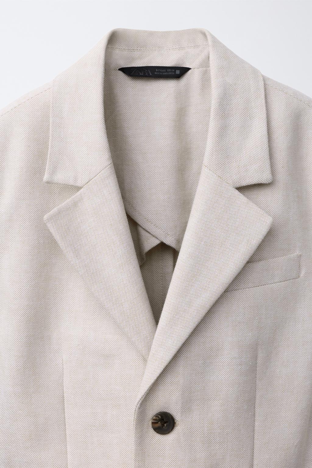 КОСТЮМНЫЙ БЛЕЙЗЕР ИЗ ХЛОПКА И ЛЬНА