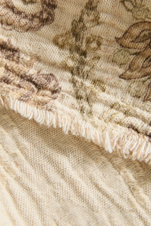 Плед из хлопка с цветочным принтом- Заказать в России