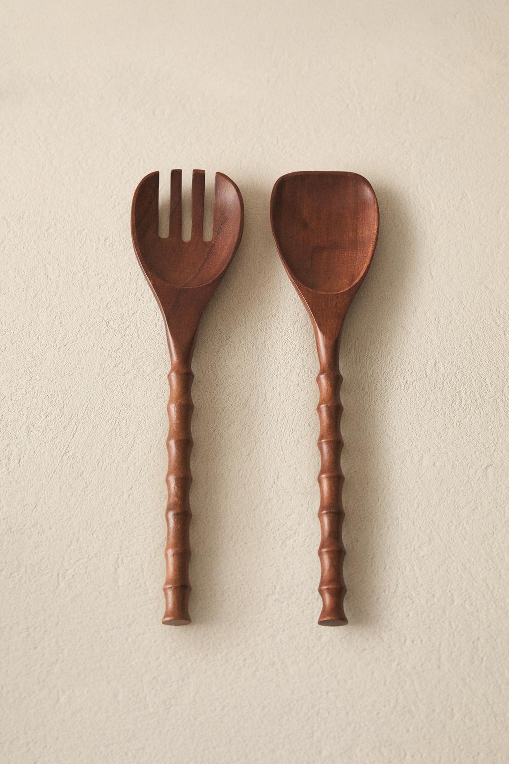Деревянные приборы для салата (набор из 2)