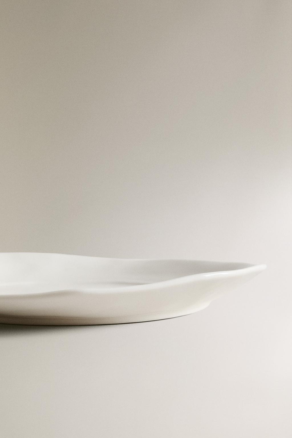 Фарфоровый десертный тарелка с цветочным принтом