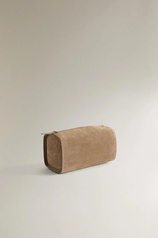 Кожаная косметичка- Заказать в России