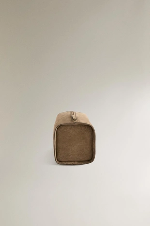 Кожаная косметичка- Заказать в России