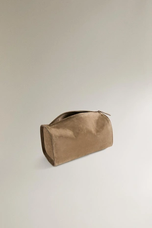 Кожаная косметичка- Заказать в России