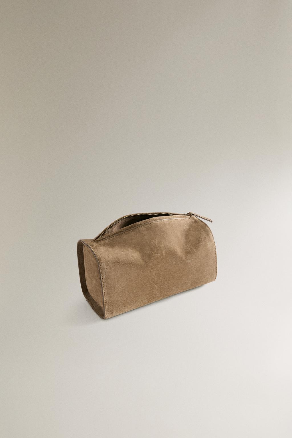 Кожаная косметичка