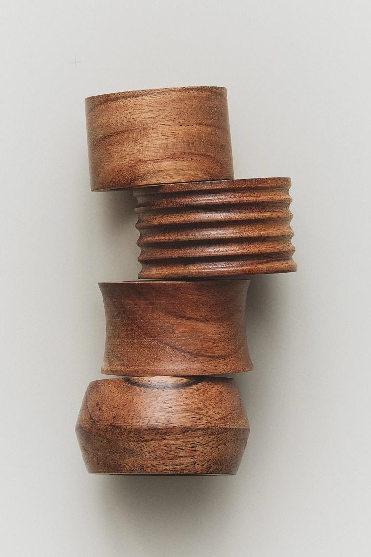 Набор деревянных кольц для салфеток (набор из 4 штук)