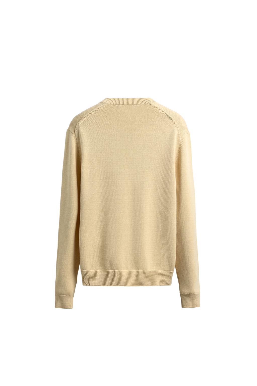 СВИТЕР КЛАССИЧЕСКОГО КРОЯ ИЗ ХЛОПКА