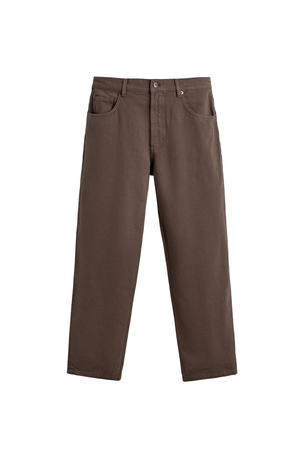 ДЖИНСЫ прямого кроя С ЭФФЕКТОМ ПОТЕРТОСТИ