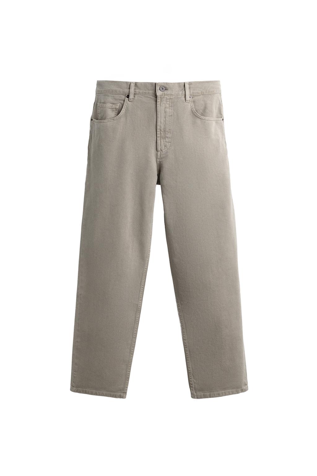 ДЖИНСЫ прямого кроя С ЭФФЕКТОМ ПОТЕРТОСТИ