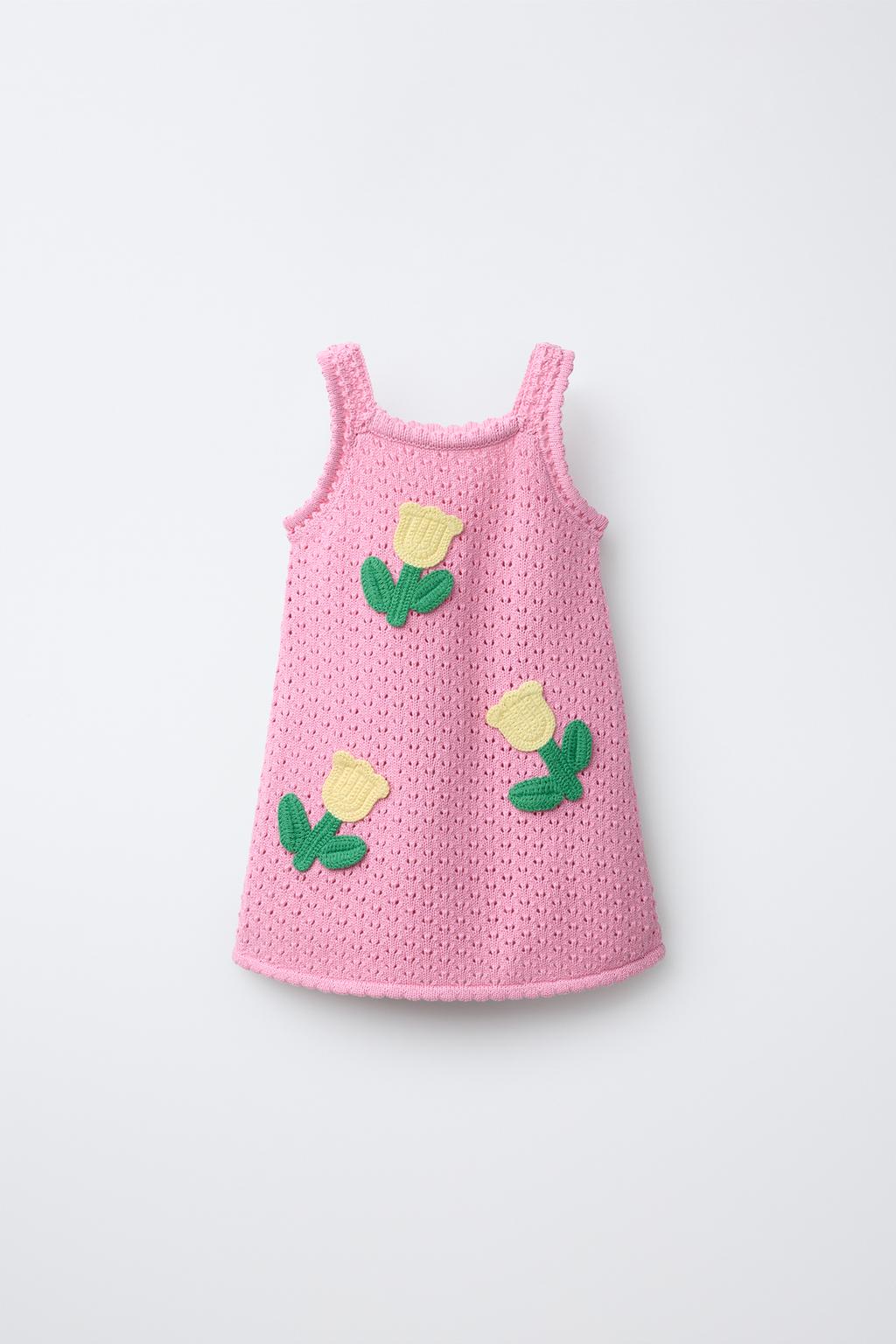 ПЛАТЬЕ С ТЮЛЬПАНАМИ КРОШЕ